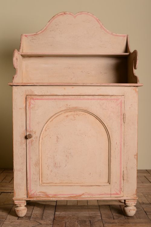 Beautiful Regency Antique Painted Cupboard