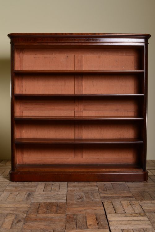 fig 1. Best Quality Antique Mahogany Open Bookcase