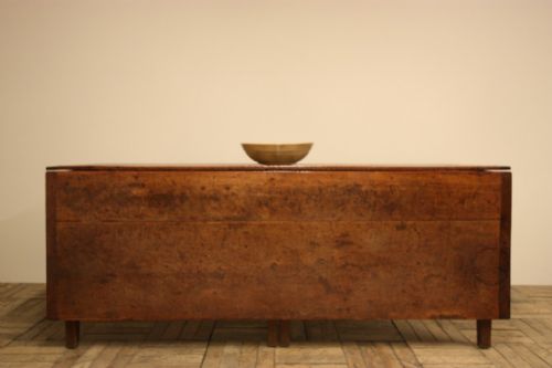 fig 1. 18th Century Antique Oak Single Gate Leg Dining Table