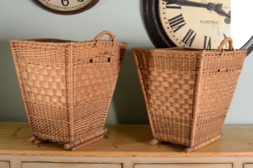 Pair of 1920'S Quality Woven Baskets