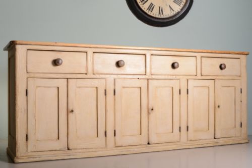 Fabulous English Antique Pine Kitchen Dresser Base