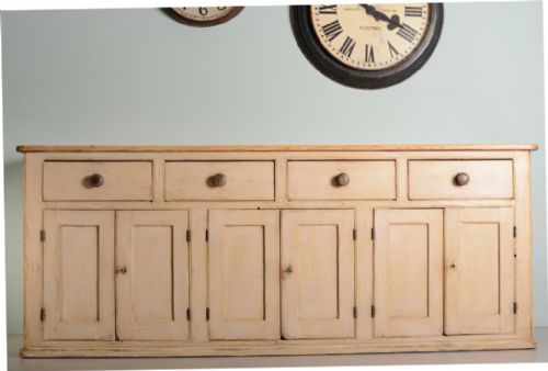 fig 1. Fabulous English Antique Pine Kitchen Dresser Base