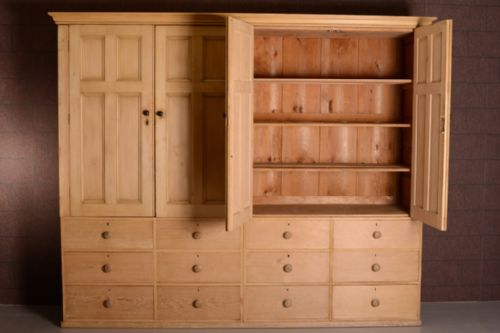 Impressive English Antique Housekeeper's Cupboard