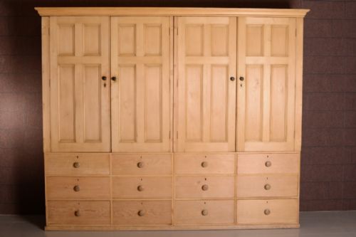 fig 1. Impressive English Antique Housekeeper's Cupboard