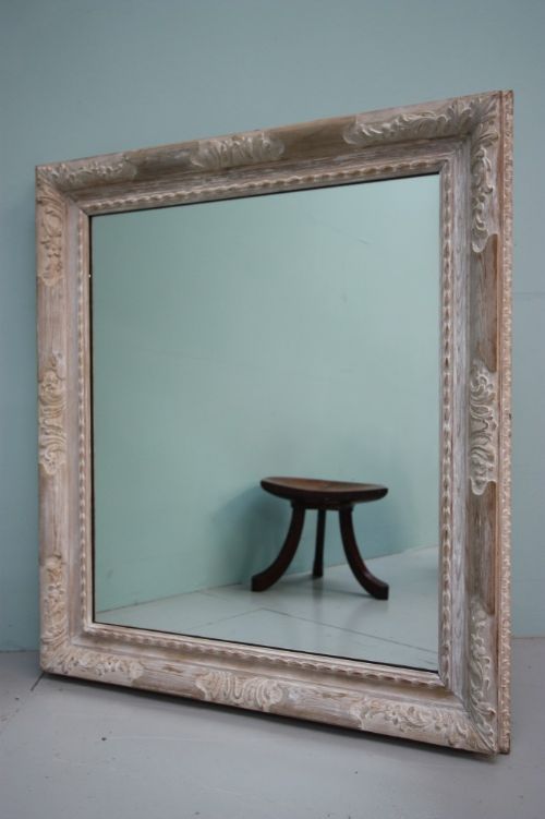 Georgian Antique Carved Pine Mirror