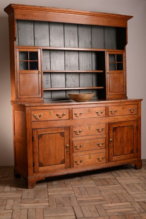 fig 1. Georgian Antique Oak Welsh Dresser