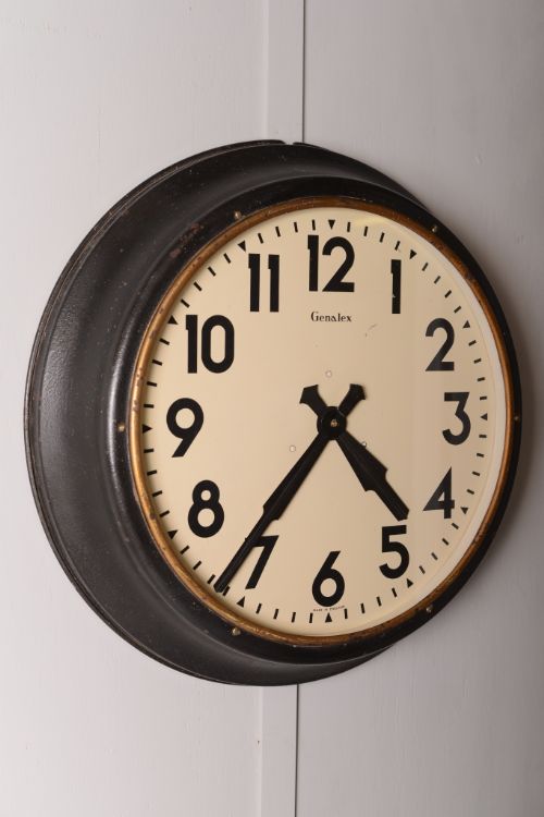fig 1. Large 1930's Industrial Factory Clock