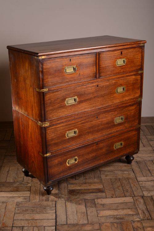Rosewood Antique Military Chest of Drawers