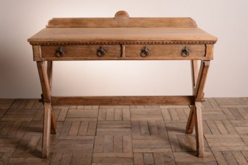 fig 1. Antique X Frame Side Table in Ash