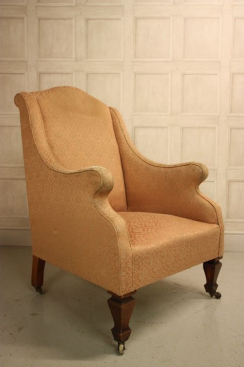 Unusual Antique Upholstered Armchair