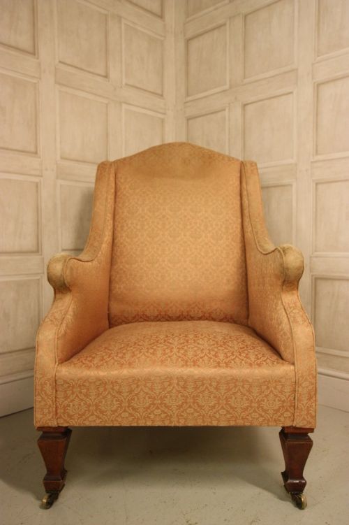 fig 1. Unusual Antique Upholstered Armchair