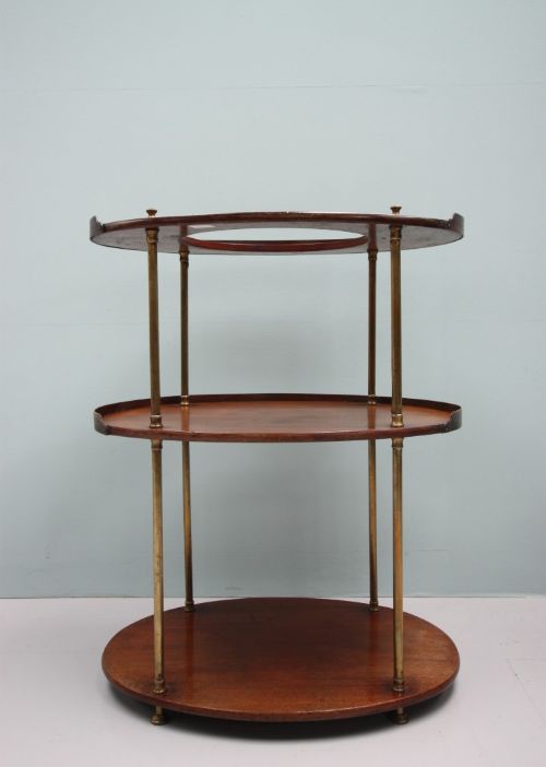 Army & Navy Antique Mahogany Campaign Washstand