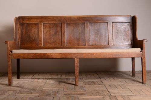 fig 1. 18th Century Antique Oak Settle from Westmoreland