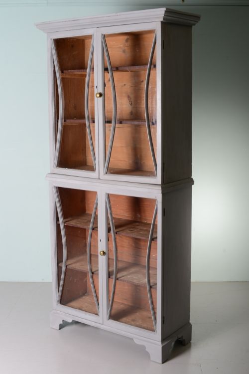 Regency Antique Four Door Display Cupboard