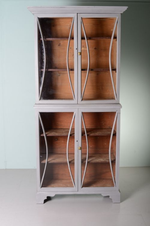 fig 1. Regency Antique Four Door Display Cupboard
