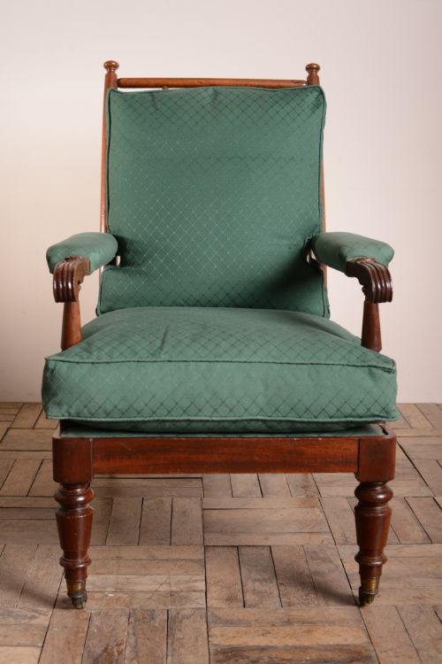 fig 1. William IV Antique Mahogany Open Armchair