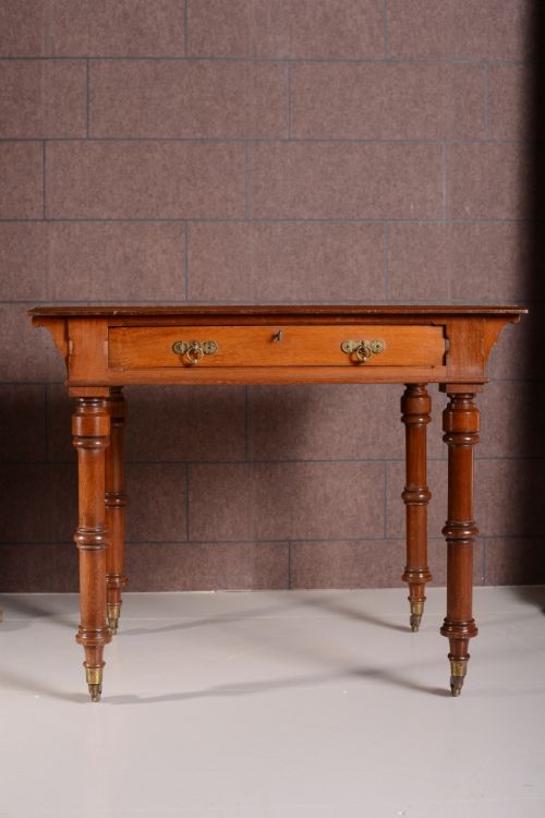 fig 1. Antique Walnut Writing Table by Maple & Co