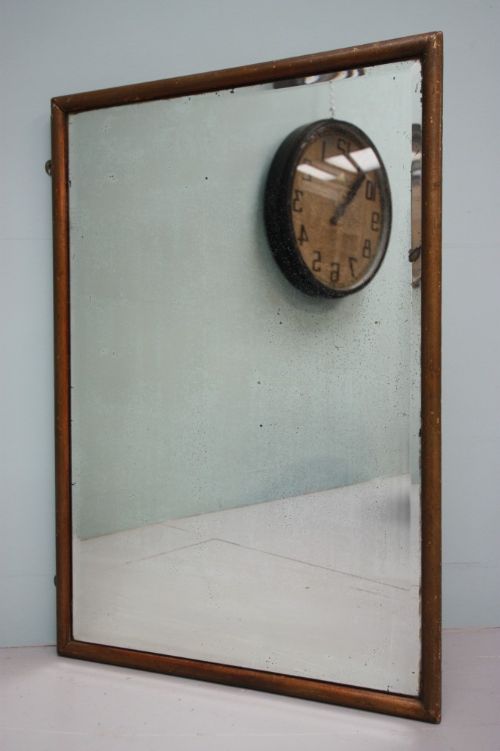 Antique Shop Fitting Mirror in Original Gilt