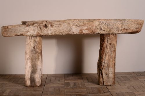 Medieval Antique English Oak Console Table