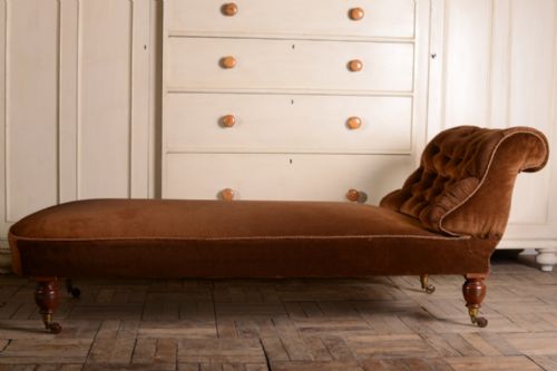 fig 1. Traditional Antique Upholstered Daybed