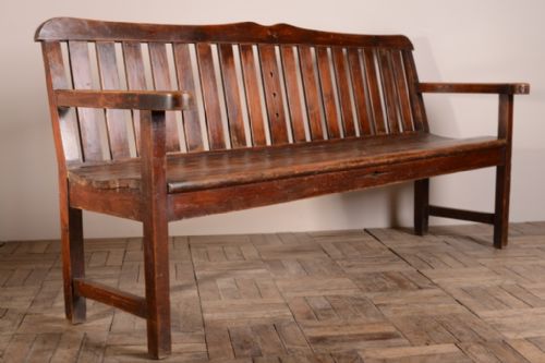 fig 1. Bowling Green Antique Pine Bench X 2.