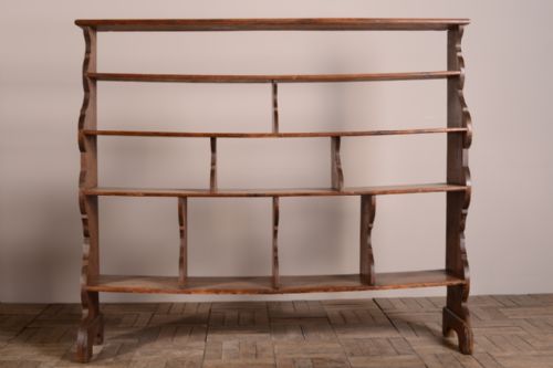 Floorstanding Antique Pine Open Shelving