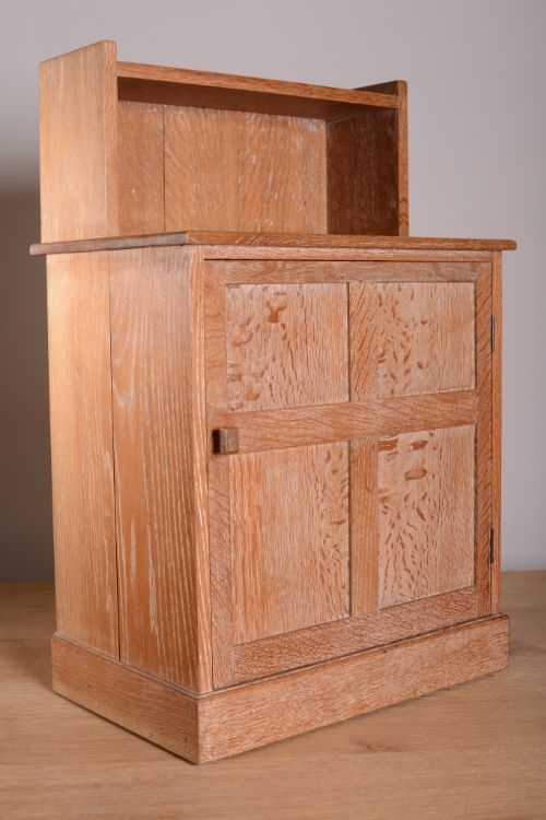 Heals Edwardian Antique Oak Bedside Cabinet