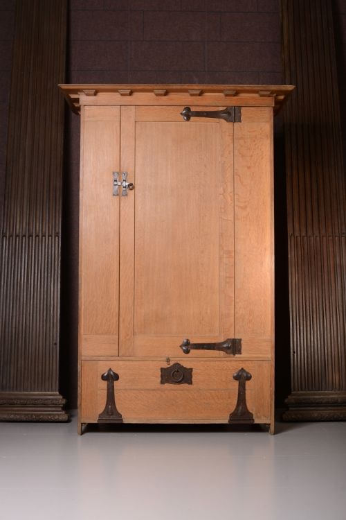 Rare Ambrose Heal Antique Oak Wardrobe
