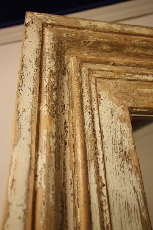 fig 1. Large Antique Architrave Mirror