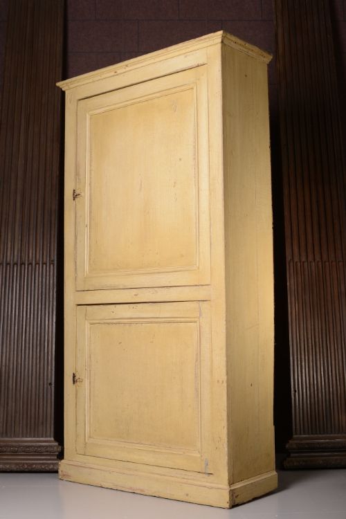 Georgian Antique Painted Pine Cupboard