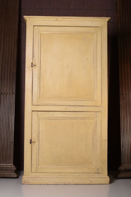fig 1. Georgian Antique Painted Pine Cupboard