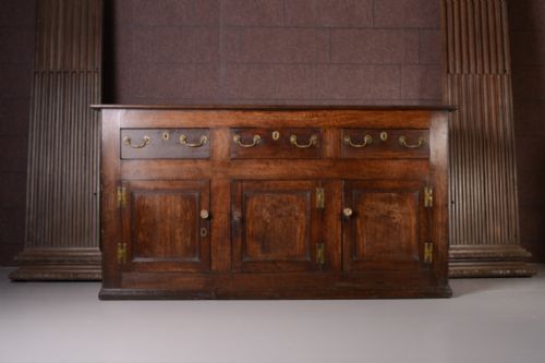 18th Century Antique Oak Dresser Base