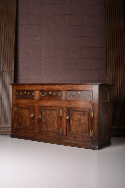fig 1. 18th Century Antique Oak Dresser Base