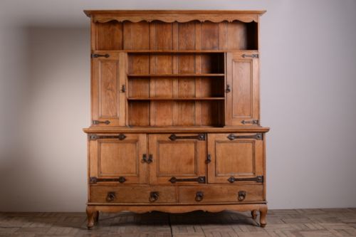fig 1. Rare 19th Century Heals Antique Oak Dresser