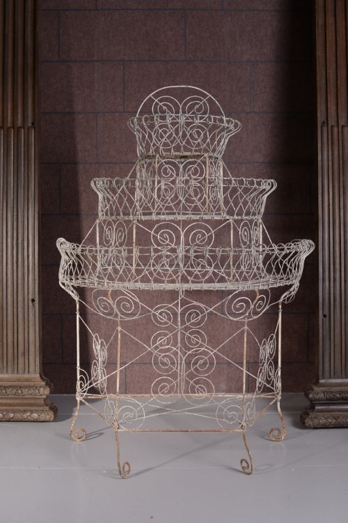 English Antique Wirework Garden Planter
