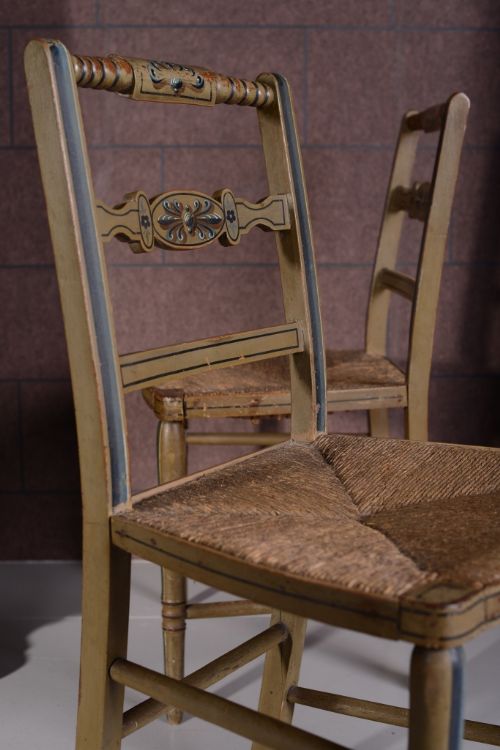 Wonderful Pair of Regency Antique Chairs in Period Paint