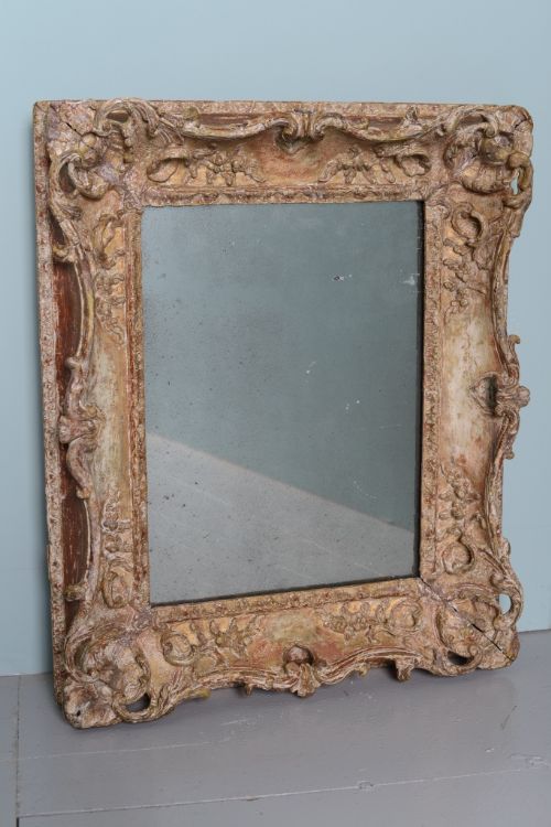 Georgian Antique Swept Gesso Mirror