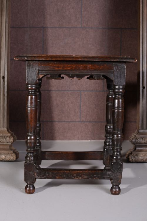 Antique Period Oak Joint Stool