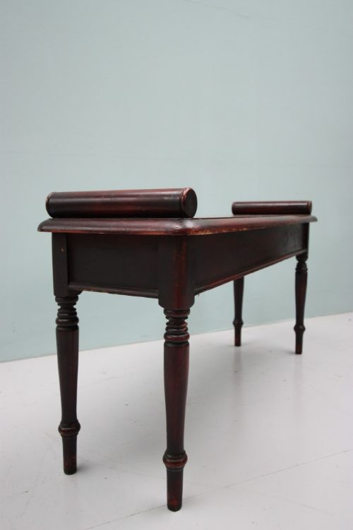fig 1. English Painted Pine Antique Window Seat