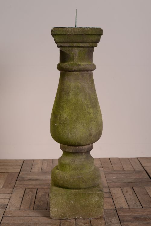 fig 1. Antique Sandstone & Bronze Sundial