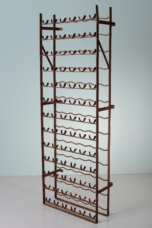 Scottish Antique Wrought Iron Wine Rack