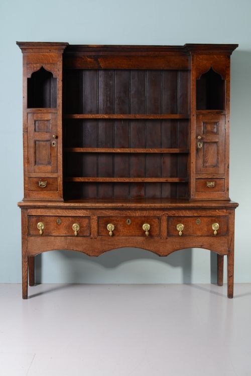 fig 1. Georgian Antique Oak Welsh Dresser