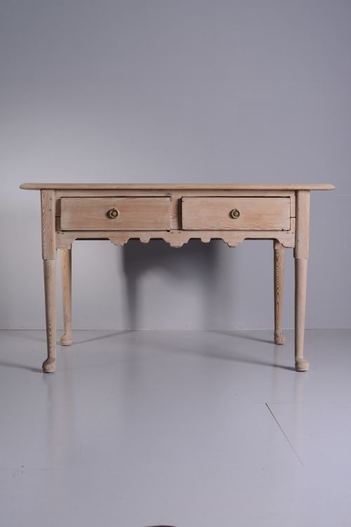 fig 1. 18th Century Antique Pine Lowboy Table