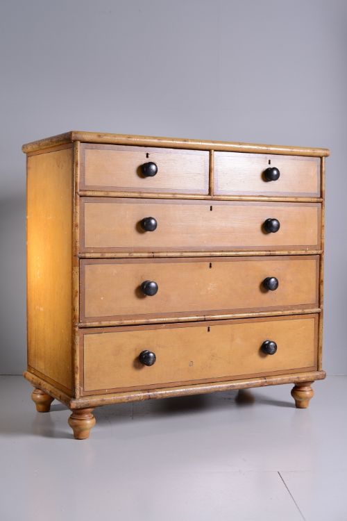 Regency Antique Chest of Drawers in Original Paint