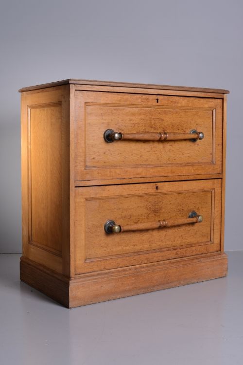 English Antique Oak Haberdashery Chest