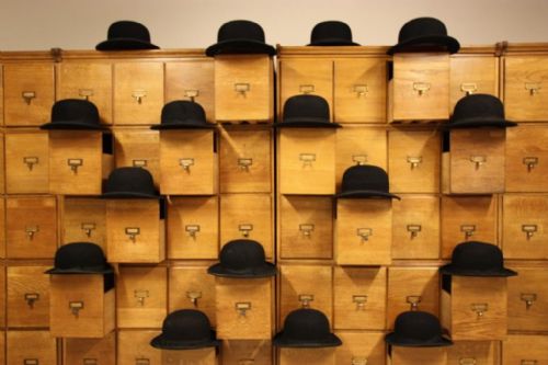 Collection of Edwardian Antique Bowler Hats