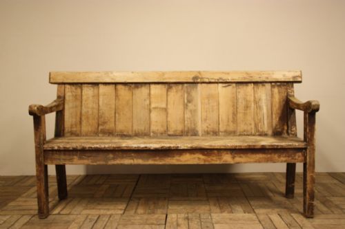 19th Century Antique Pine Bench