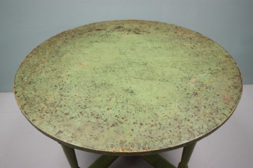 fig 1. Original Painted Pine Antique Dining Table
