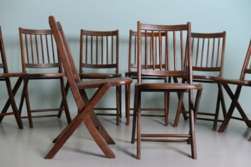 Set of Ten Edwardian Antique Dining Chairs.