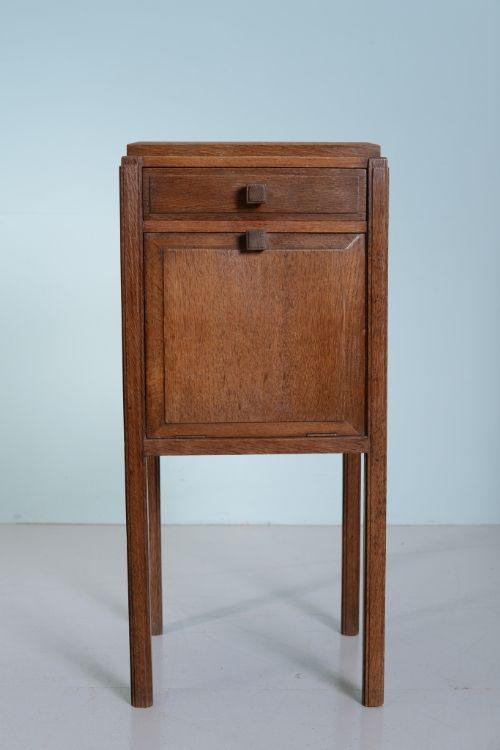 1920'S Oak Bedside Cabinet by Bryn Mawr